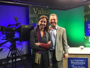 Blyth Lord and Darby Hobbs in TV studio: Non-profit and Socially Responsible Entrepreneurship